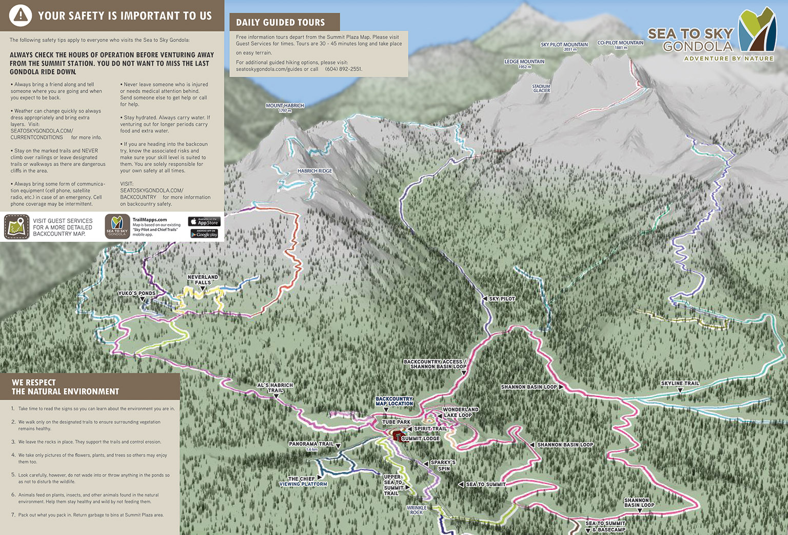 TrailMapps: Sea to Sky Gondola Brochure Mockup