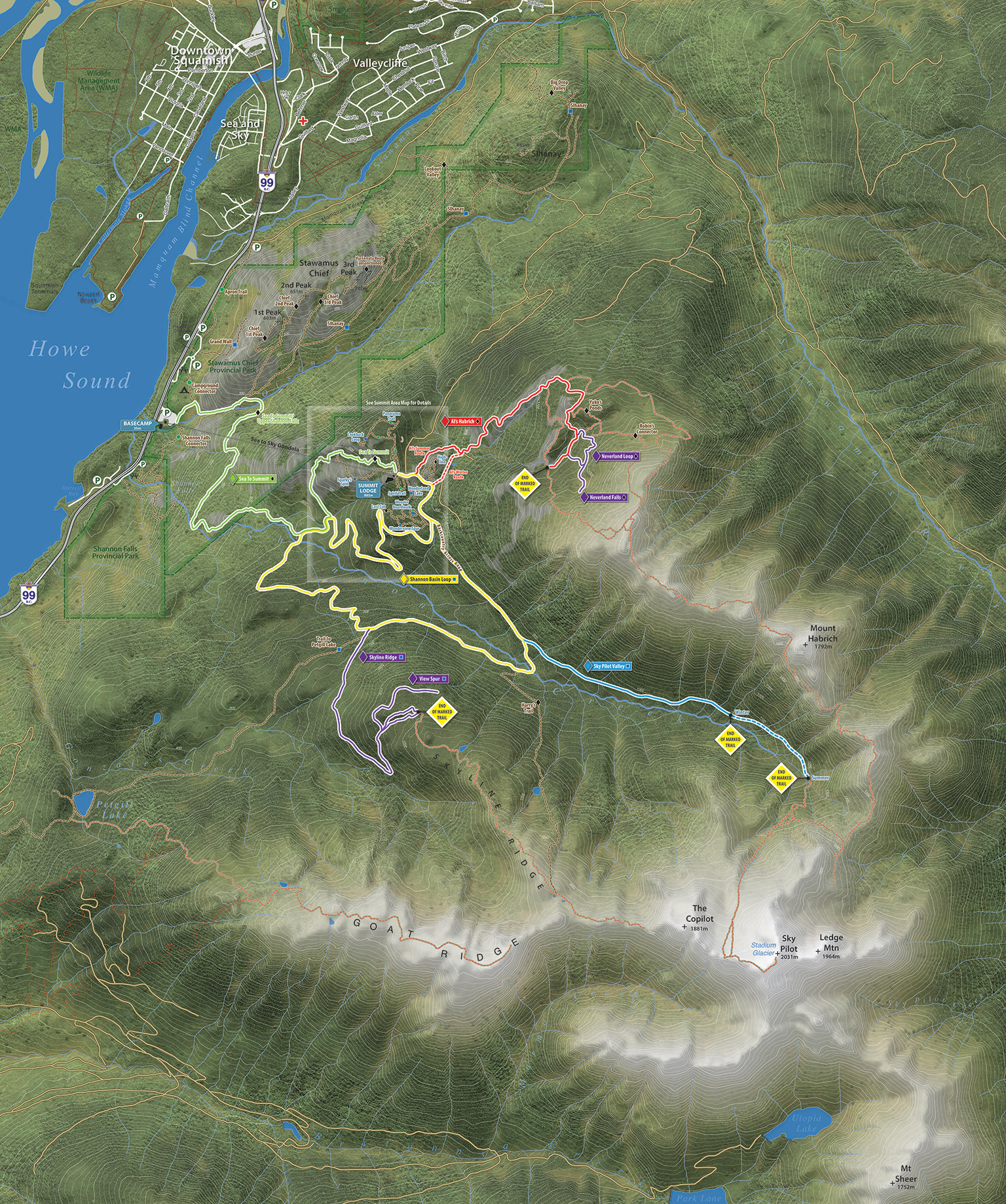 TrailMapps: Sea to Sky Gondola Overview Map