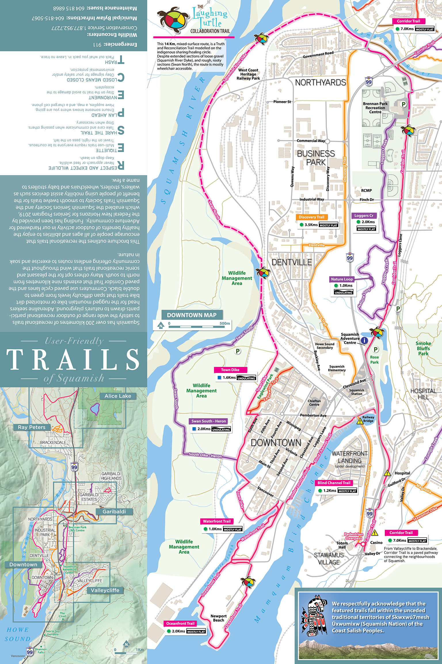 TrailMapps: Tourism Squamish Visitors Brochure
